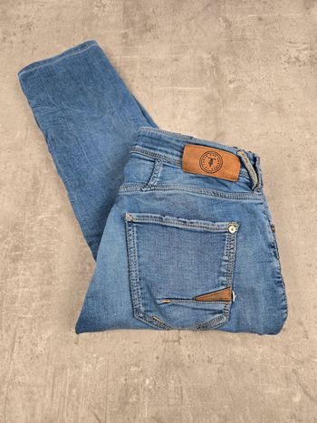 Jean blue jogg homme Le Temps des Cerises slim stretch taille 28 bleu effet délavé style casual