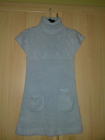 Robe en laine col roulé