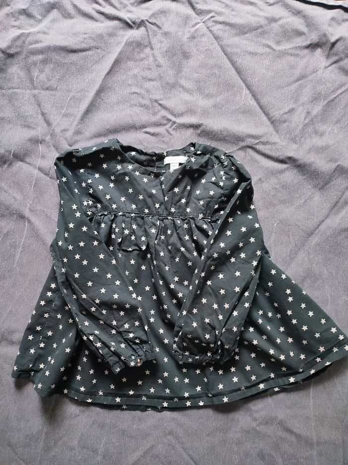 Blouse étoilée manches longues 6 ans