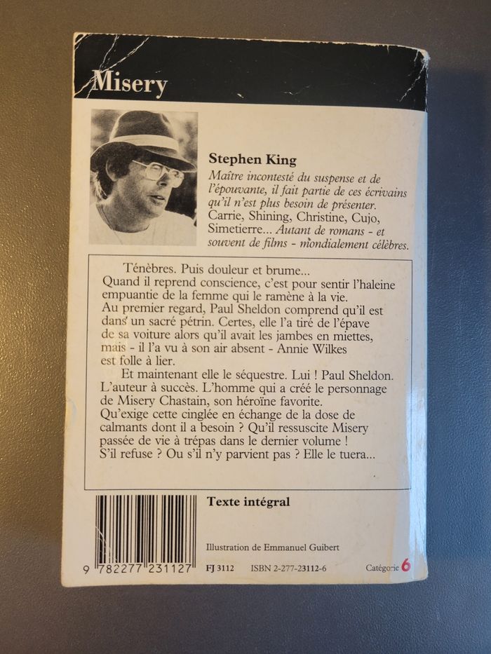 Misery - Stephen King Édition J'ai lu - photo numéro 2