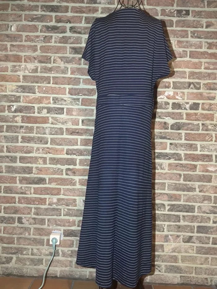 Robe longue Esprit bleu et blanche lignée Taille F : L - photo numéro 15