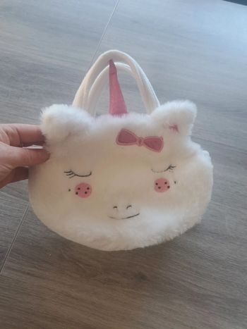 Sac a main doudou licorne enfant