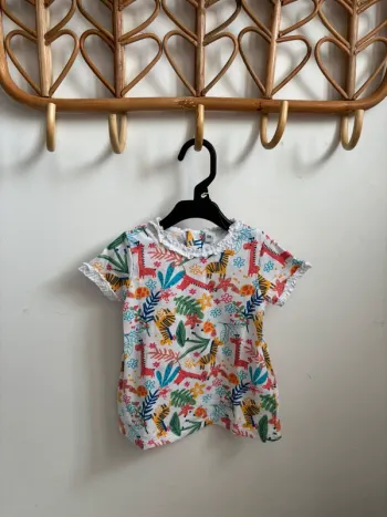 T-shirt animaux coloré 12 mois