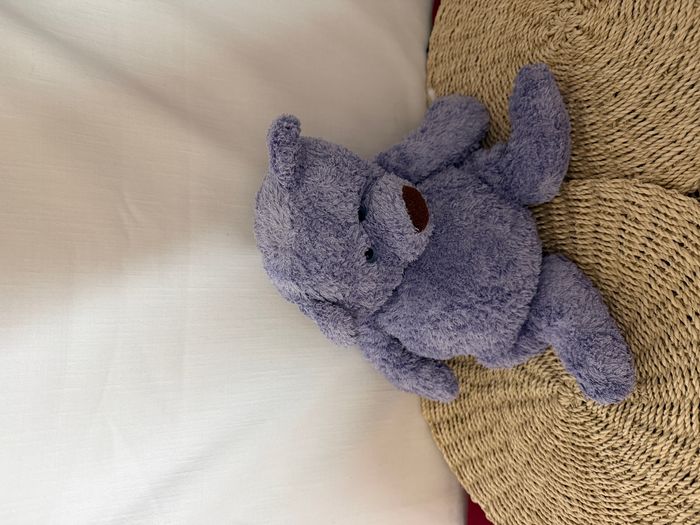 Doudou ours mauve violet NOUNOURS - photo numéro 5