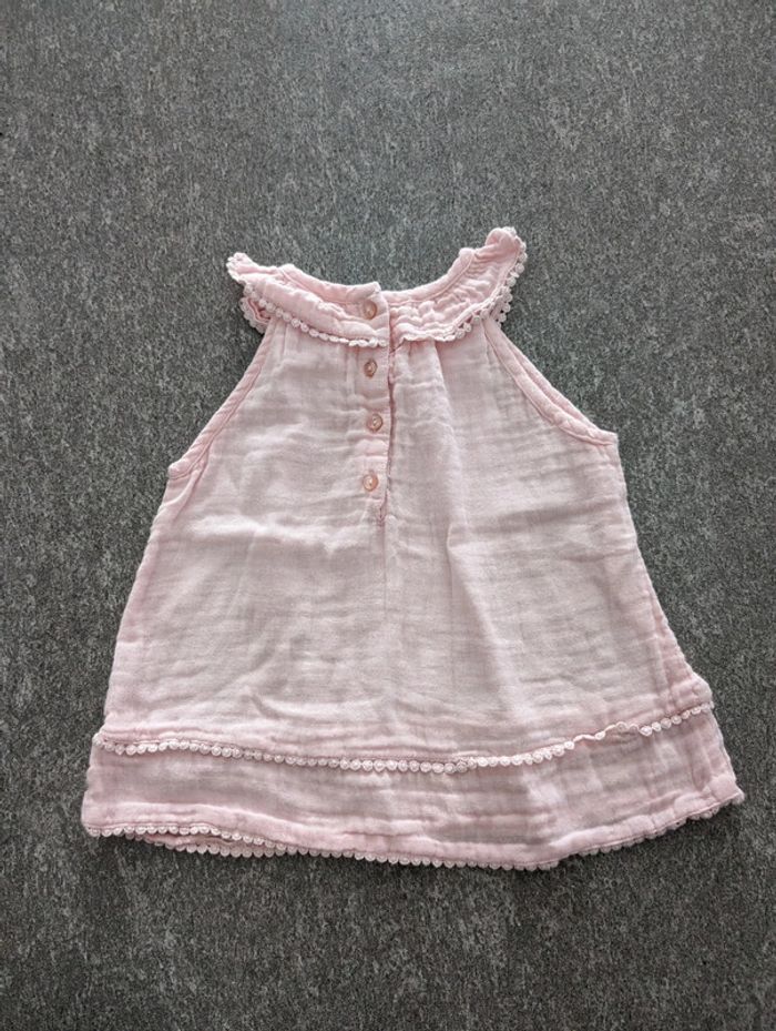 Débardeur blouse rose chic fille 3 ans comme neuf - photo numéro 2