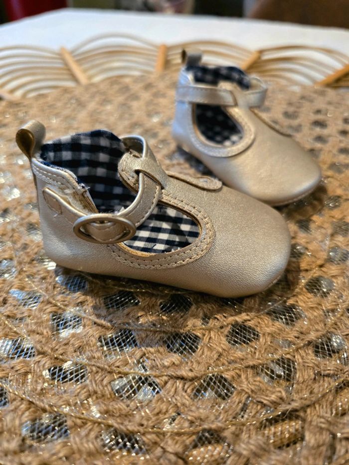 Chaussures dorée bride - photo numéro 3