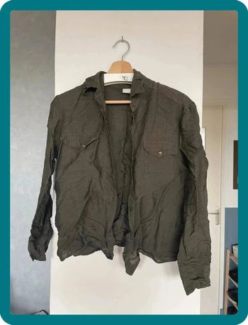 Chemise marron gris très foncé