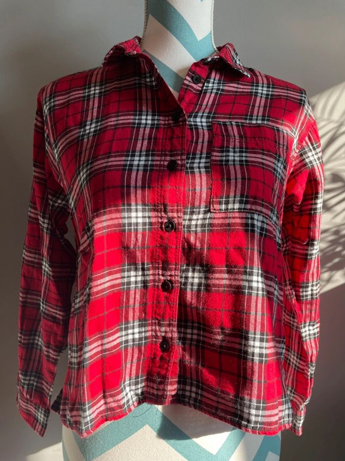 Chemise à carreaux rouge et noire - photo numéro 3
