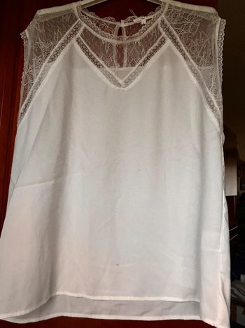 Blouse blanche dentelle 40 Kilky