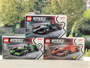 Lego voiture Ferrari mercedes AMG w15 petronas Kick Sauber Team C44