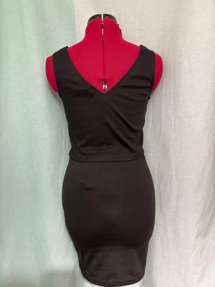 Ensemble top et jupe noire avec strass - photo numéro 2