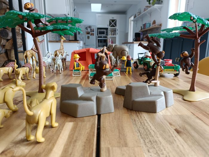 Playmobil 3532 3413 Tente Jeep Ngorongoro Safari Vintage Klicky Gros