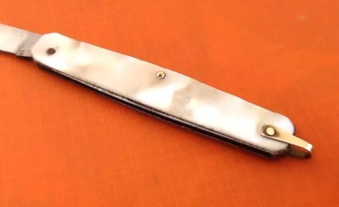 Couteau de poche ancien Plaquettes - photo numéro 5