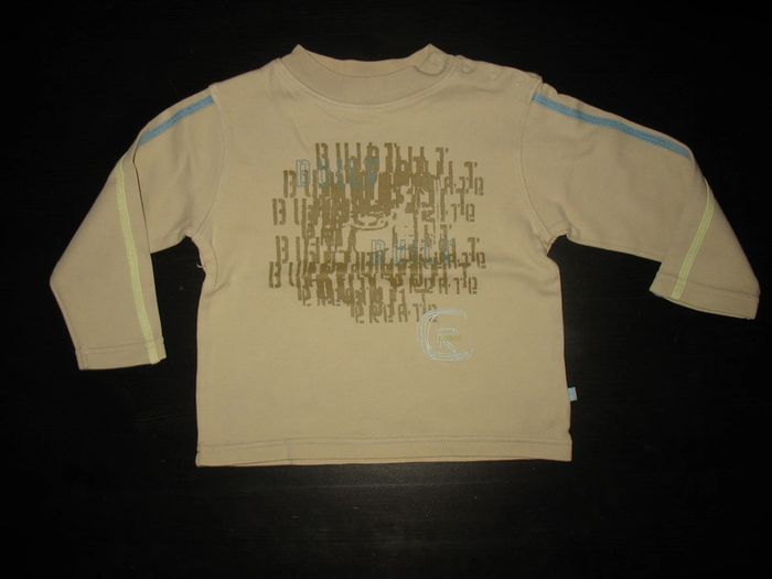 TEE SHIRT ML BEIGE BÉBÉ GARÇON "OBAÏBI" - 23 MOIS - n°01 - photo numéro 1