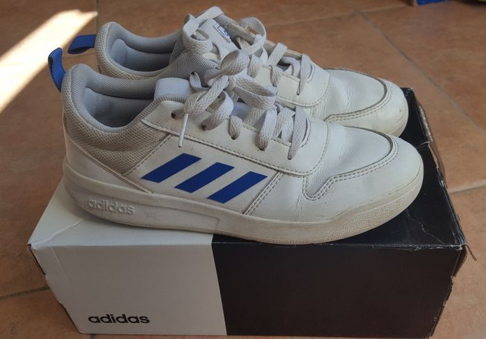 Basket blanc / bleu  Tensaur K de Adidas - photo numéro 2