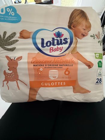 Lotus couches culottes taille 6 (16-26kg) lot de 3 paquets