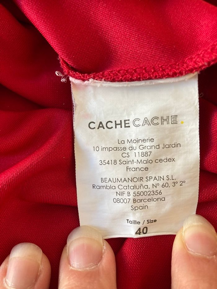 Robe courte rouge Cache-Cache T.40 - photo numéro 4