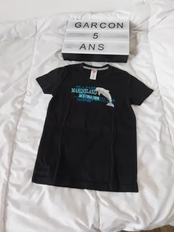 Tee-shirt manche courte garçon 5 ans Marineland