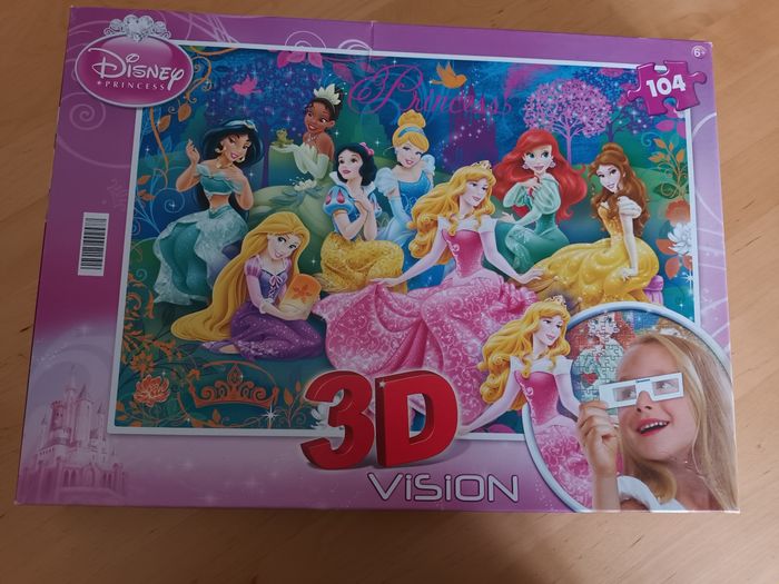 Puzzle Disney Princess 3d vision