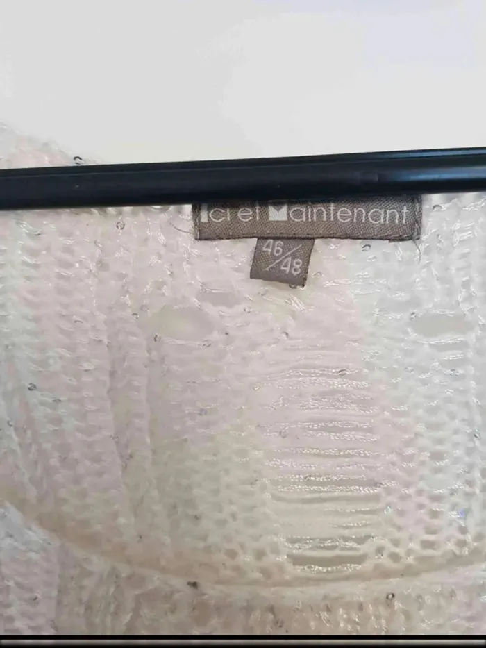 Pull ajouré sequin  brillant ici et  maintenant taille 46  48 - photo numéro 4