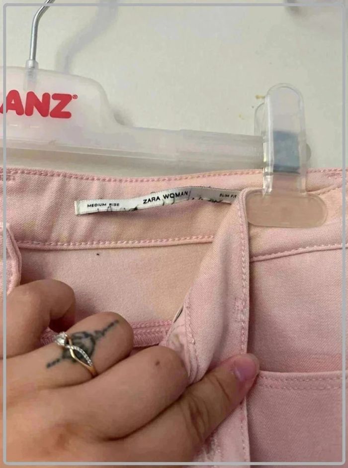 Jean rose  zara  taille  38 - photo numéro 3