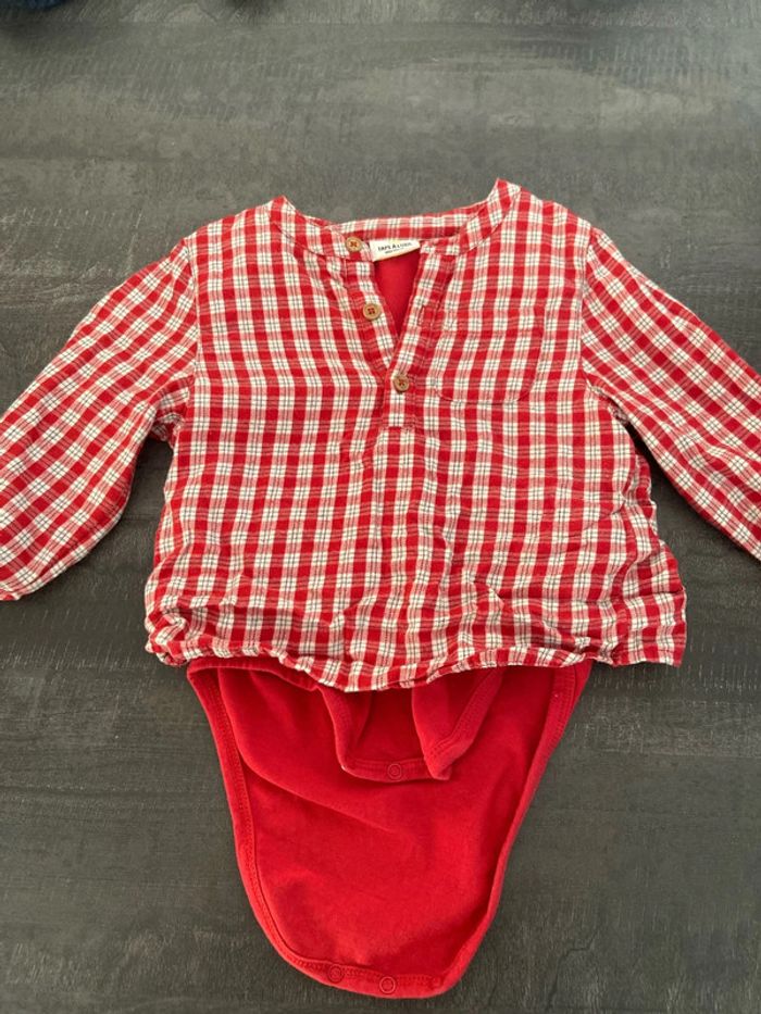 Chemise body garcon 18 mois