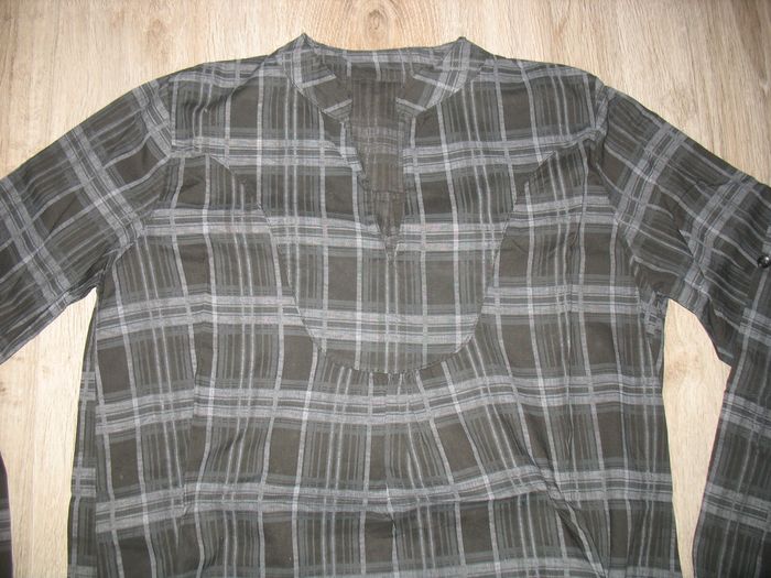 BLOUSE ML NOIRE RAYÉ GRIS - TAILLE S - n°01 - photo numéro 4