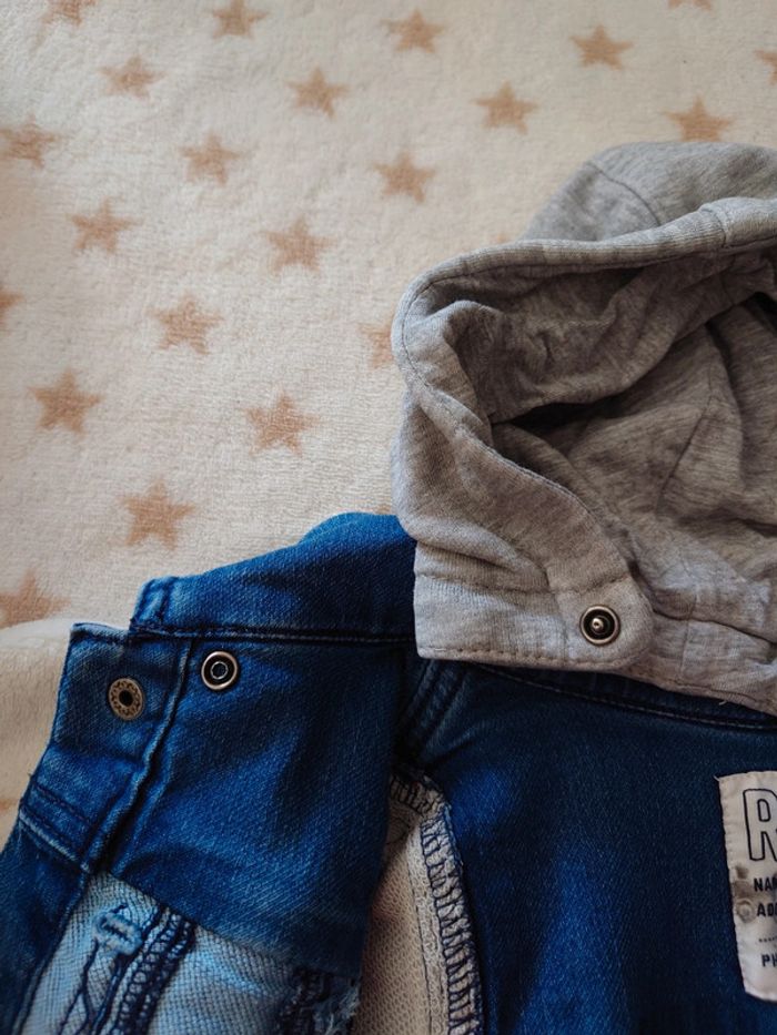 Veste en jean type sweat - photo numéro 4