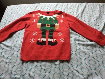 Pull elfe de noel