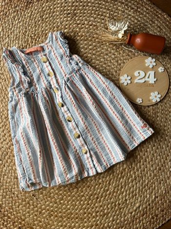 Robe rayé - taille 24 mois