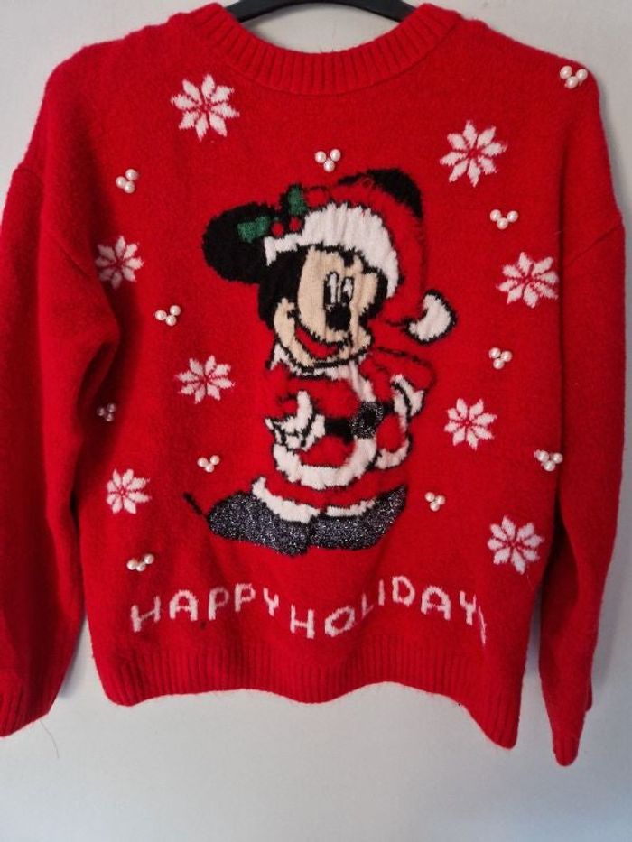 Magnifique pull de Noël rouge taille 36
