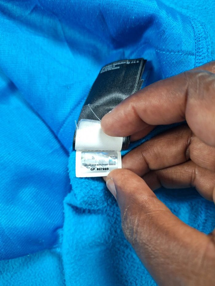 Polaire légère zippée the north face bleu femme - taille 2XL - brodé - photo numéro 10