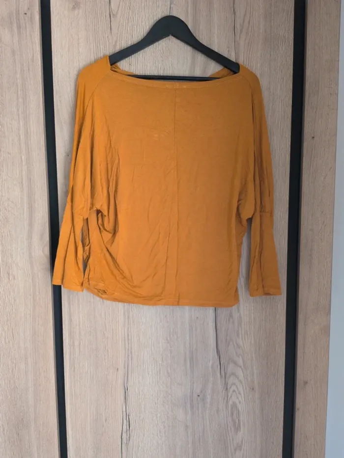 Haut manches longues moutarde Jade & Me – Taille L/XL - photo numéro 2