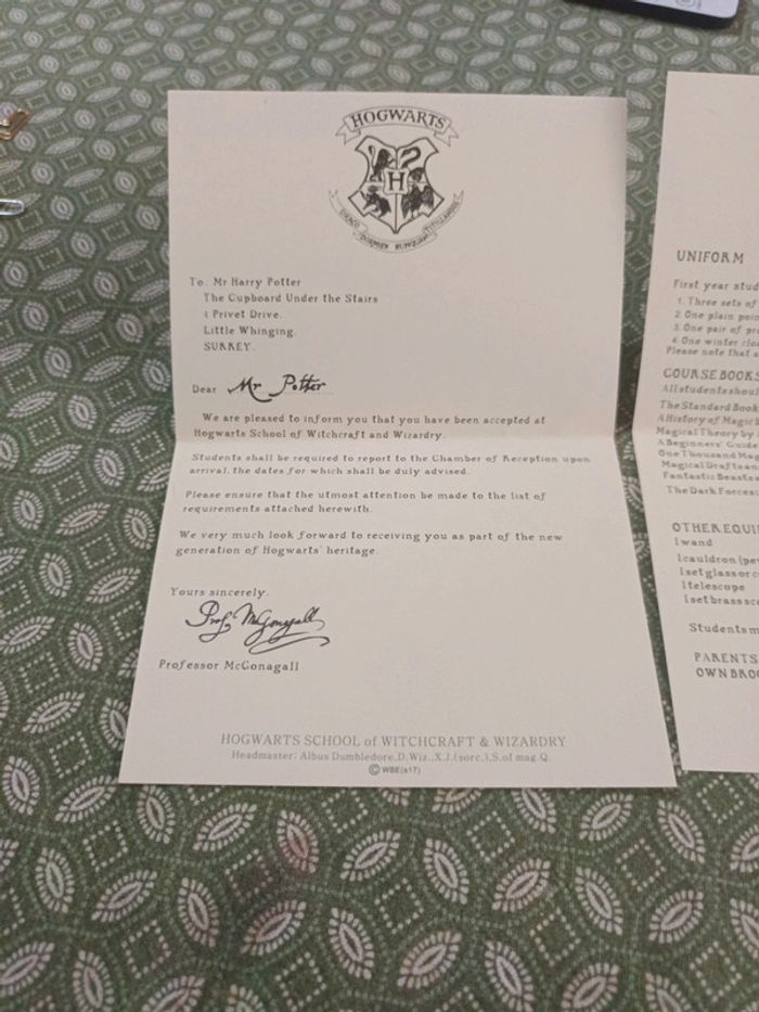 Lot d objets divers Harry Potter papeterie - photo numéro 9
