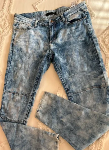 Jean délavé bleu Tally Weijl – vintage 2010s, taille 42, rétro vintage esprit Y2K
