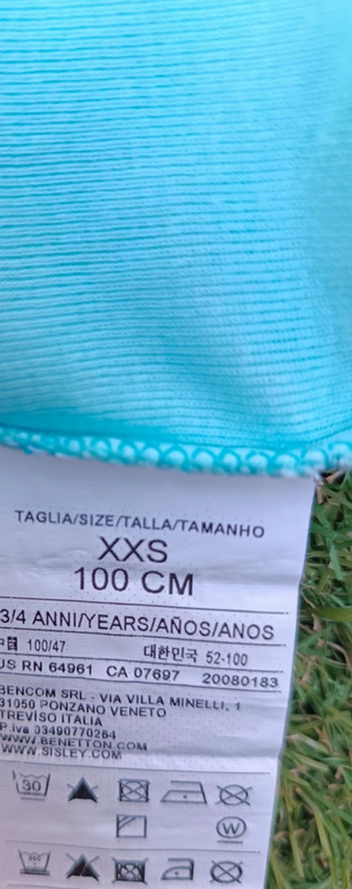 Petit tee shirt turquoise - photo numéro 3