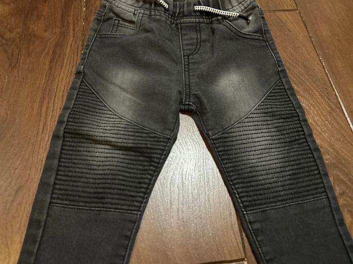 Jean anthracite effet usé 36 mois - photo numéro 5