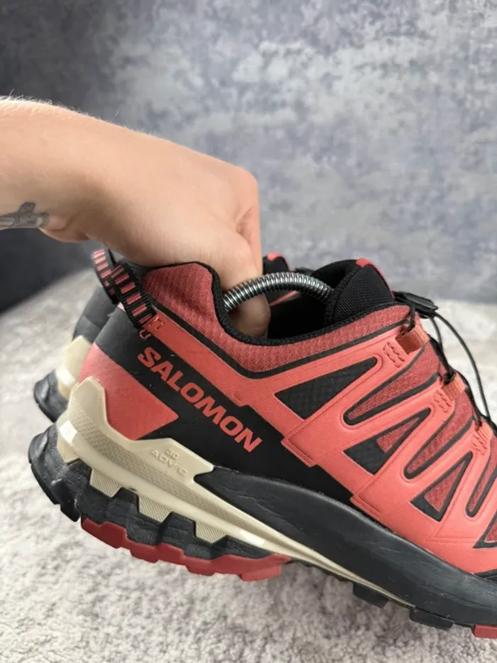 Salomon XA Pro 3D V9 Gore-Tex - Black & Beige & Corail - photo numéro 12