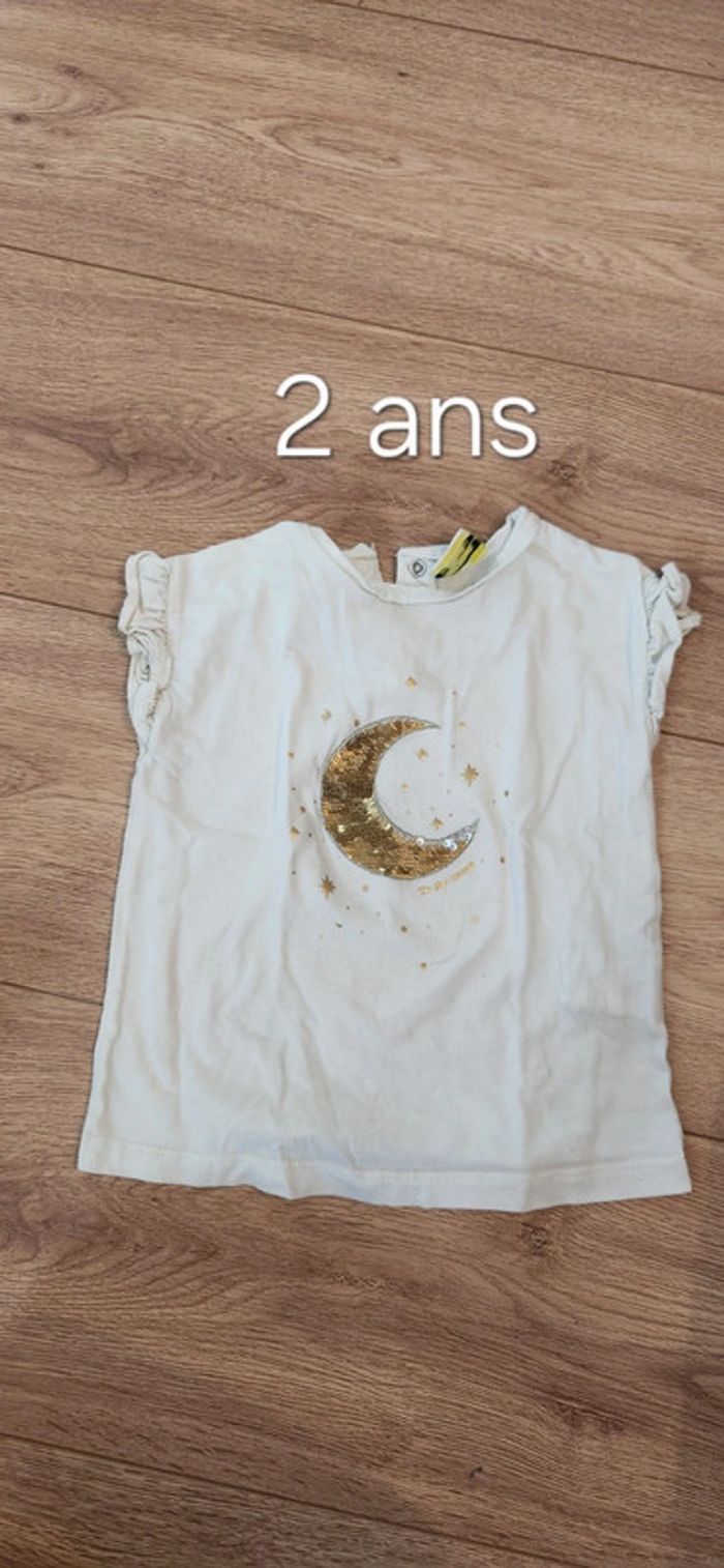 T shirt à paillettes