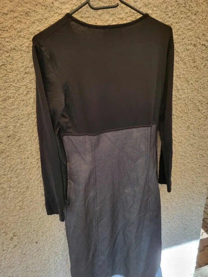 Robe longue gothique, noir, vintage élégant chic old money - photo numéro 4