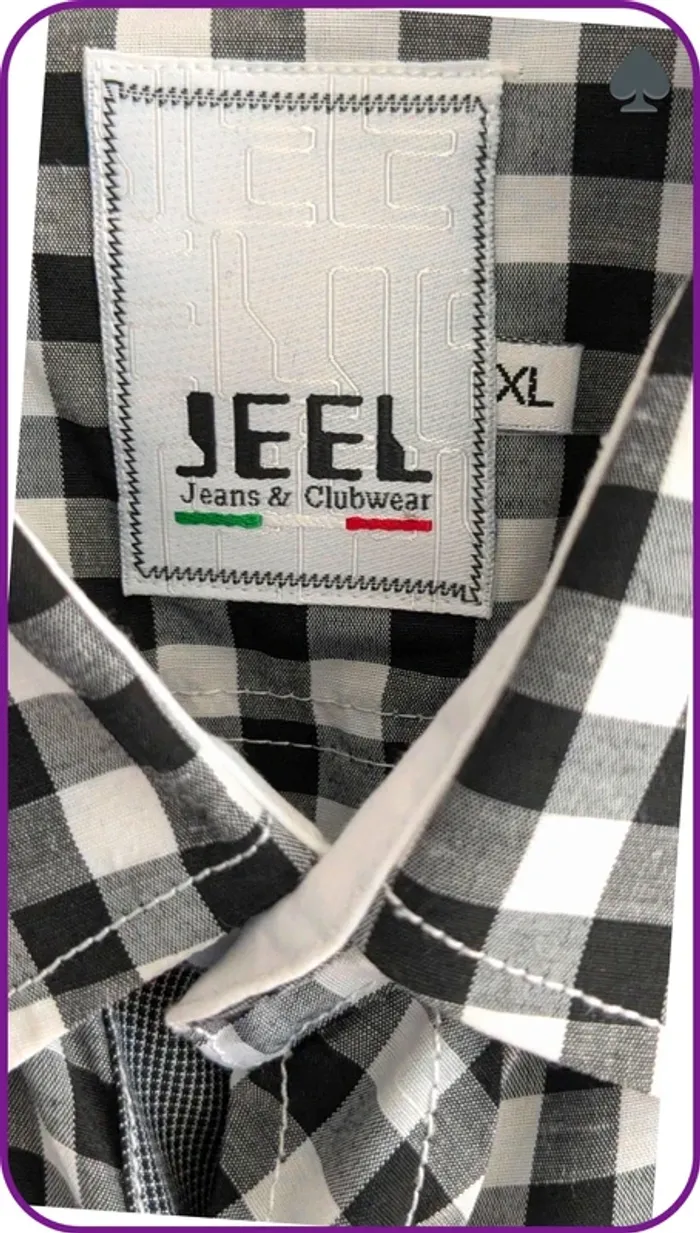 Chemise à carreaux homme Jeel XL - photo numéro 5
