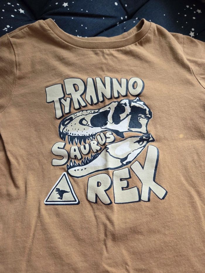 Tee shirt verbaudet T Rex 4 ans - photo numéro 2