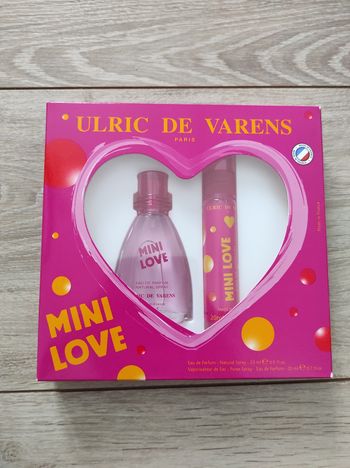 Coffret eau de parfum et vaporisateur de sac Ulric de varens mini love