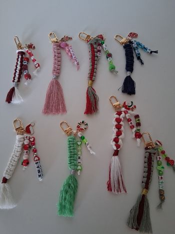 Porte clé Noël 🎅  neuf  en macramé