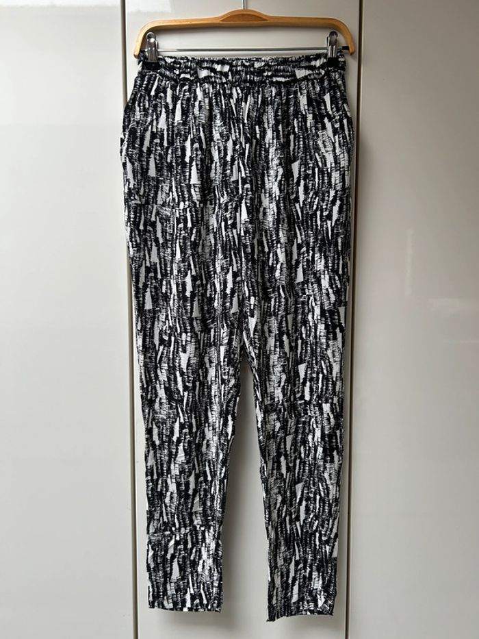 Pantalon noir et blanc Vero Moda - Taille S