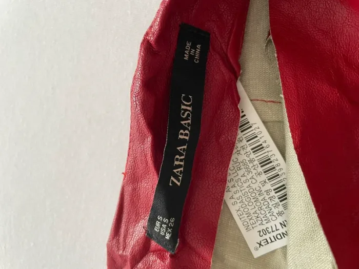 Jupe en cuir Zara - photo numéro 3