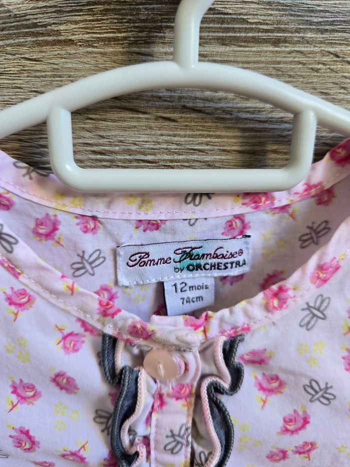 Vêtement Bébé Fille - Robe - Pomme Framboise by Orchestra - 12 mois / 74 cm - photo numéro 5