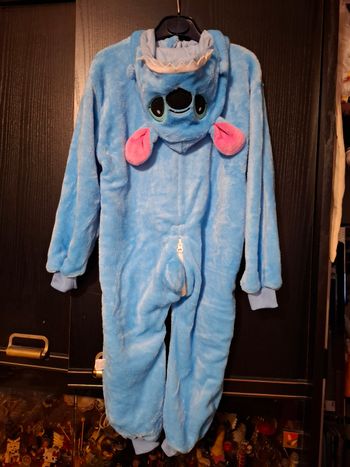 Pyjama grenouillère kigurumi combinaison enfant fille garçon mixte peluche Stitch