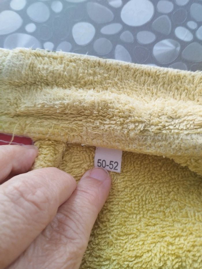 Peignoir Françoise Saget jaune vert taille 50/52 - photo numéro 7