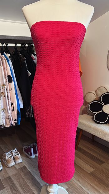 Robe longue bustier rose Shein T38